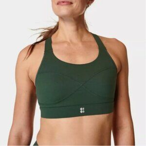 Sweaty Betty Power Medium Support Sports Bra Trek Green Size L